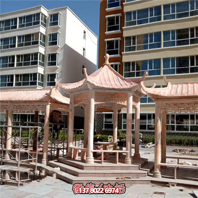 精美雕刻大理石涼亭，為小區、公園、休閑區帶來獨特視覺享受