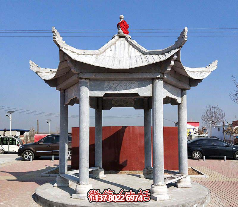 精致大理石涼亭，點綴完美小區廣場