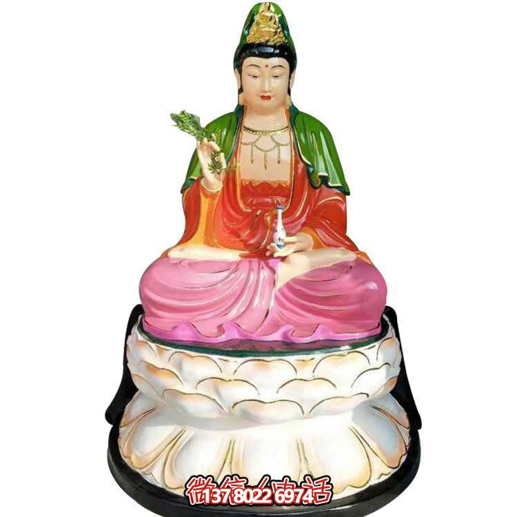 寺廟宗教大型玻璃鋼滴水觀(guān)音雕塑